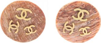 Chanel pink Shell Clip Earrings (Pre-Owned)