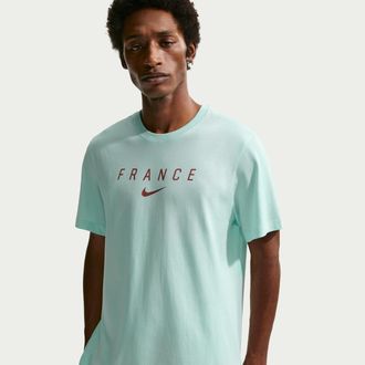 Nike FFF Nike Mens Soccer T-Shirt in Green | IH2183-393