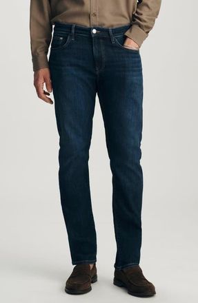 Mavi Marcus Slim Straight Leg Jeans in Deep Brushed Feather at Nordstrom, Size 34 X 32