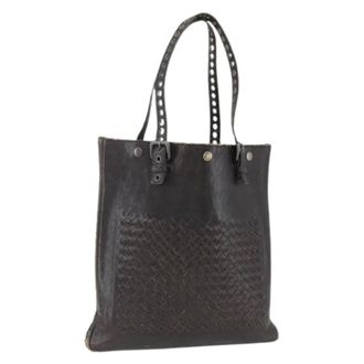 Bottega Veneta Pre-owned Tote Bags, female, Brown, Size: ONE SIZE Pre-owned Vintage Tote Bag