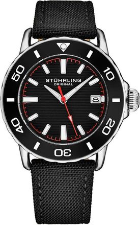 Stührling Aquadiver Quartz Black Dial Mens Watch M17996