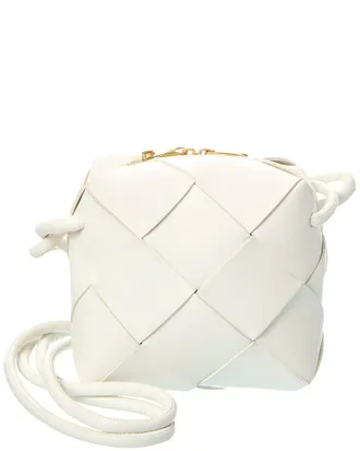 Bottega Veneta Cassette Mini Intrecciato Leather Camera Bag