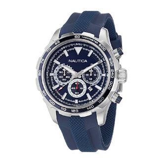Nautica NST Chronograph Quartz Blue Dial Mens Watch NAPNSAS33