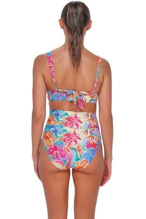 Sunsets Hannah High Waist Bikini Swim Bottoms in Aloha Vista at Nordstrom, Size X-Large
