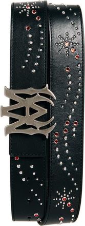 Amiri MA Studded Leather Belt in Black at Nordstrom, Size 100