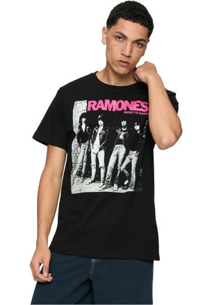 Merchcode Merchcode Mens Mc869-ramones Wall Tee T-Shirt, Black, XS