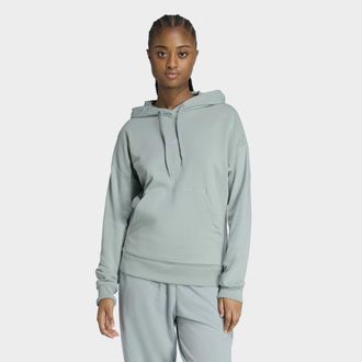 adidas Kapuzensweatshirt ADIDAS SPORTSWEAR W SL FT HD, Damen, Gr. XXL, wonder sage, wei&szlig;, Obermaterial: 70% Baumwolle, 30% Polyester, angesetztes B&uuml;ndchen, S
