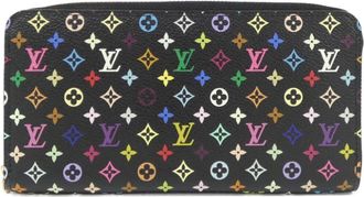 Louis Vuitton Black Grenade Coated Canvas Long Wallet (Bi-Fold) (Pre-Owned)