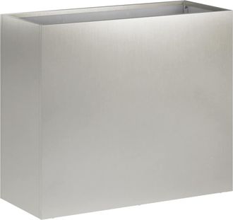 vidaXL Macetero De Jard&iacute;n Plateado 50 X 20 X 40 Cm Acero Inoxidable Vidaxl