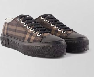 Burberry check sneakers