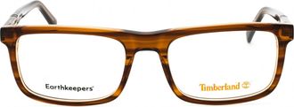 Timberland TB50023 Rectangular Acetate Eyeglasses - Brown