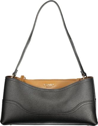 Twinset Nero Polyurethane Women Bag with Compartments and Central Womens Pocket