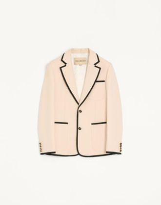 Valentino Valentino Single-Breasted Wool Gabardine Jacket