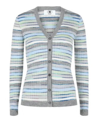 M Missoni Fitted Striped Cardigan