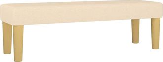 vidaXL Vidaxl - Banco De Tela Color Crema 100x30x30 Cm
