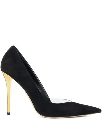 Elisabetta Franchi Suede stiletto pumps - Zwart