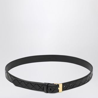 Bottega Veneta Black Watch belt in Intrecciato