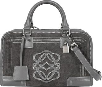 Tiffany & Fred Suede & Leather Top Handle Satchel