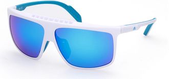 Adidas Sport SP0032-H 21X Mens Sunglasses White Size 64