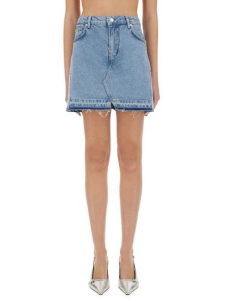 Moschino Cotton Denim Denim Shorts - Blue