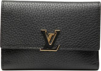 Louis Vuitton 2021-2025 Taurillon Capucines Compact Wallet small wallets - Zwart