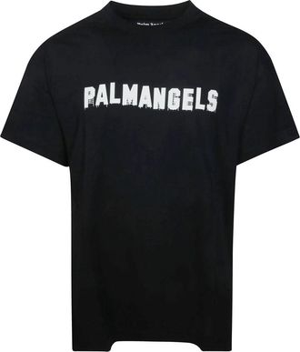 Palm Angels Camiseta Palm Hills Regular - Tops - Hombre - Negro - XL