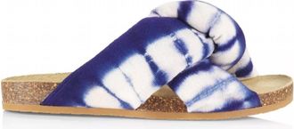 Brother Vellies Womens Greg Sandal In Indigo Batik