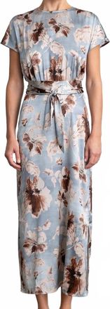 Go Silk Slouch Dress In Desert Bloom