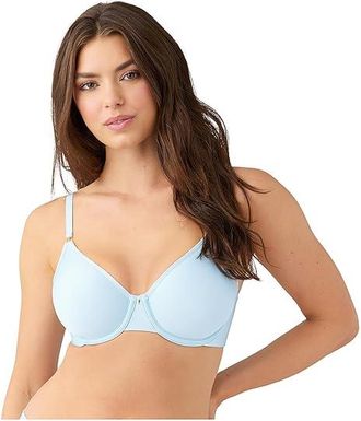 Wacoal Simply Done Seamless Underwire T-Shirt Bra Womens Bra Soft Sky : 32DDD, Elastane/Mesh/Nylon
