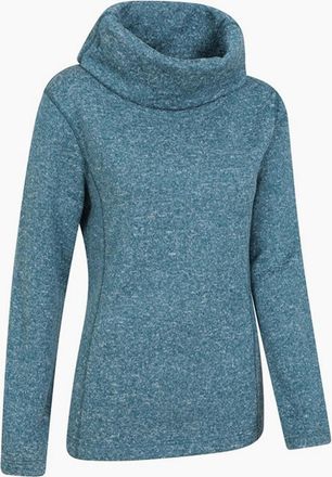 Mountain Warehouse Womens Mountain Warehouse Womens/Ladies Cowl Neck Fleece Top - Blue/Green - Size: 10
