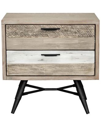 Armen Living Bridges 2 Drawer Nightstand