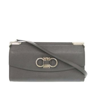Ferragamo Pre-owned Ferragamo Leather Double Gancini Shoulder Bag Ladies MG0FCWXS6XXPRBXZ