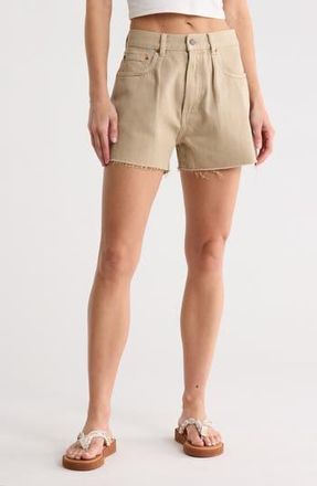 Denimist Brooke Raw Hem Shorts in Vintage Khaki at Nordstrom Rack, Size 24