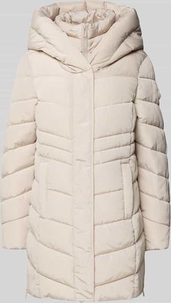 Tom Tailor Regular Fit Steppmantel mit Kapuze in Beige, Gr&ouml;&szlig;e XXXL