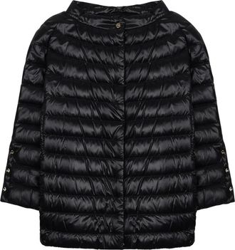Herno Short Padded Jacket With Horizontal Quilting