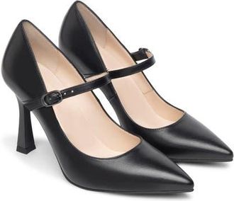 Nero Giardini Mary Jane Leather Pump in Black at Nordstrom, Size 39