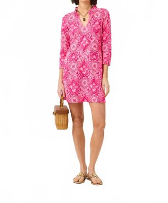 Lilly Pulitzer Annelie Mini Dress In Pink Aster The Casbah Allover
