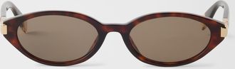 Furla Occhiali Da Sole Havana Marrone Acetato Donna