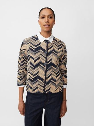 Masai MaJuanta Long Sleeve Round Neck Jacket in Travertine at Nordstrom, Size Xx-Large