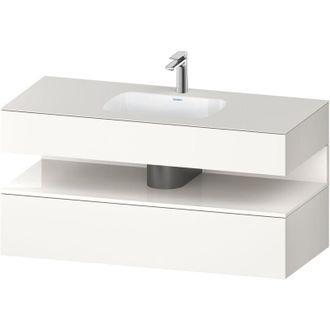 Duravit Qatego Lavabo Encastrado Con Base De Lavabo Consola, - Duravit
