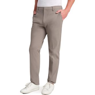 Rhone Commuter Pro Slim Fit Pants in Foggy Taupe at Nordstrom, Size 34