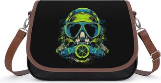 Generic Scuba Skull Fashion Womens Crossbody Bags Novelty Handbag Shoulder Bag Purse