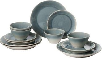 Gibson Home 12-Piece Stoneware Dinnerware Set, Service for 4 in Ombre Blue at Nordstrom