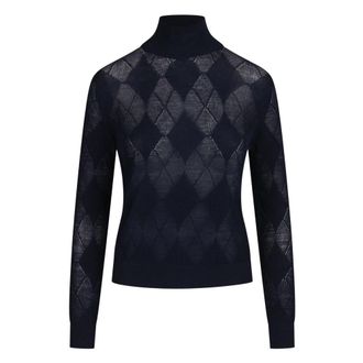 Ballantyne Maglione Dolcevita - - Knitwear - Donna - Blu - S