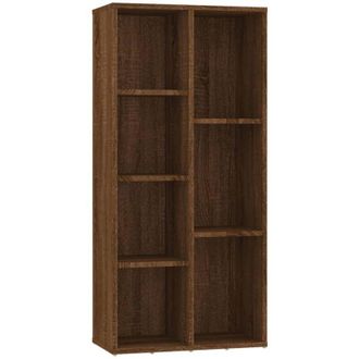 vidaXL Book Cabinet Brown Oak 50x25x106 cm Vidaxl
