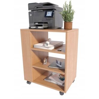 OEM Tavolo Per Stampante In Ontano Su Tasselli Per Lo Scaffale Dellufficio Mk Studio