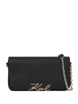 Karl Lagerfeld chain-strap mini bag - women - Leather - One Size - Black