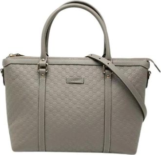 Gucci Pre-owned Tote Bags, female, Gray, Size: ONE SIZE Pre-owned Vintage Tote Bag