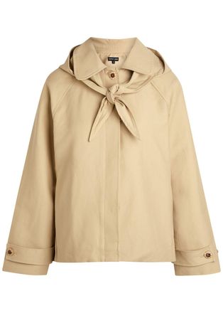 Sister Jane Galleria Hooded Cotton Jacket - Tan - 8 (UK8 / S)