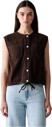 Marc O'Polo Vests - Dames - Bodywarmers - Bruin - L - Jassen